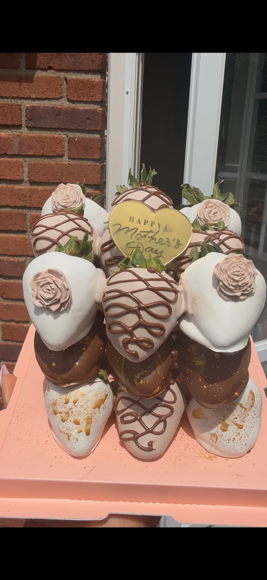 Chocolate covered strawberry cake